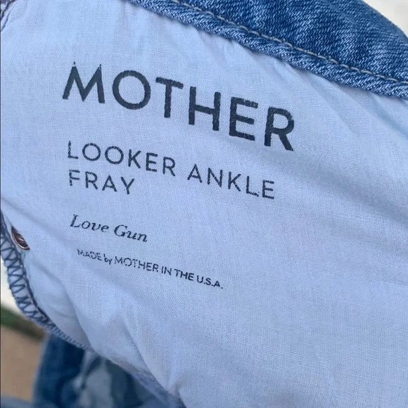 MOTHER Blue Skinny Jeans Distressed Detail - Picture 12 of 12